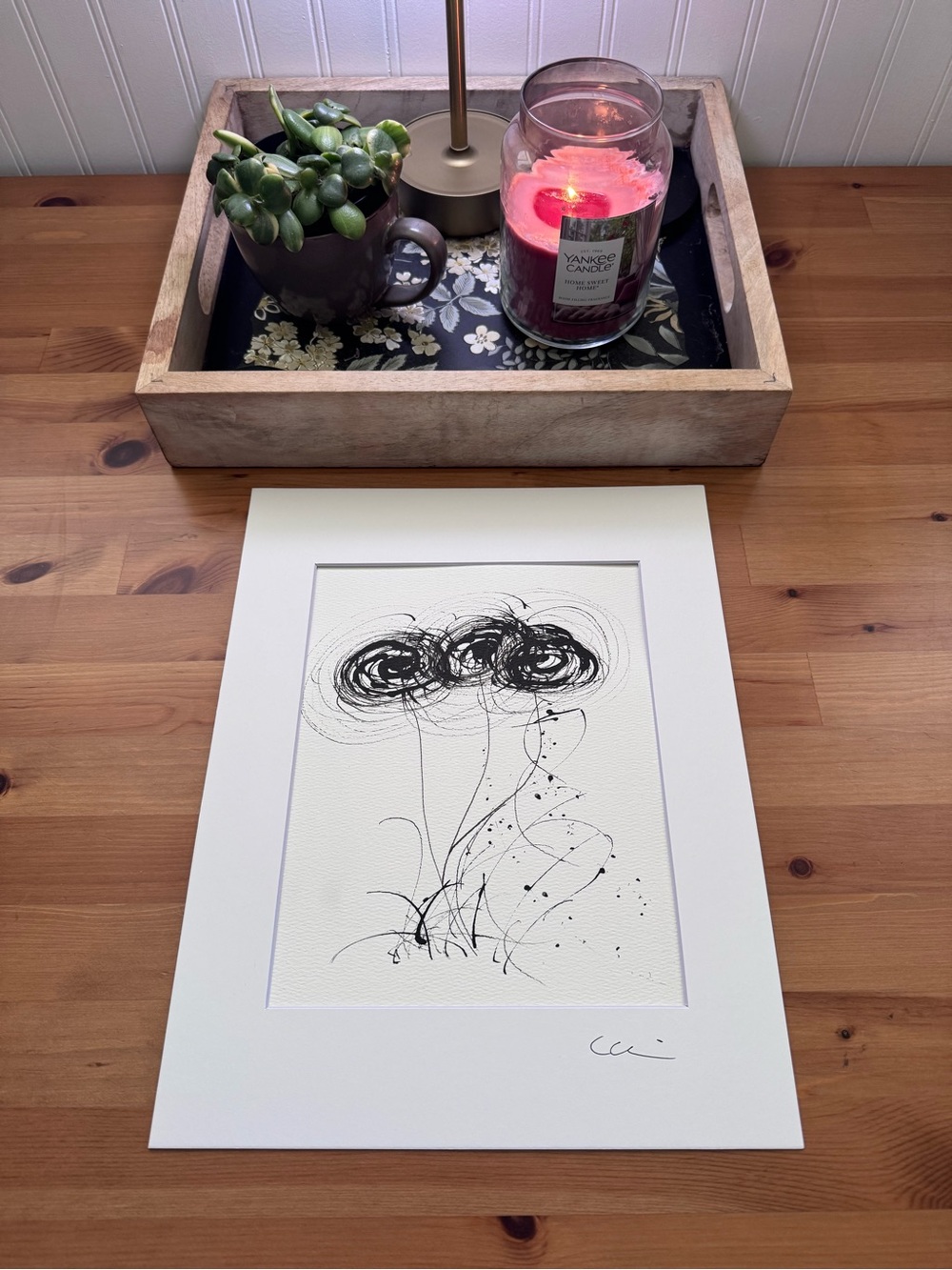 New Original Signed Artwork Ink on Paper
